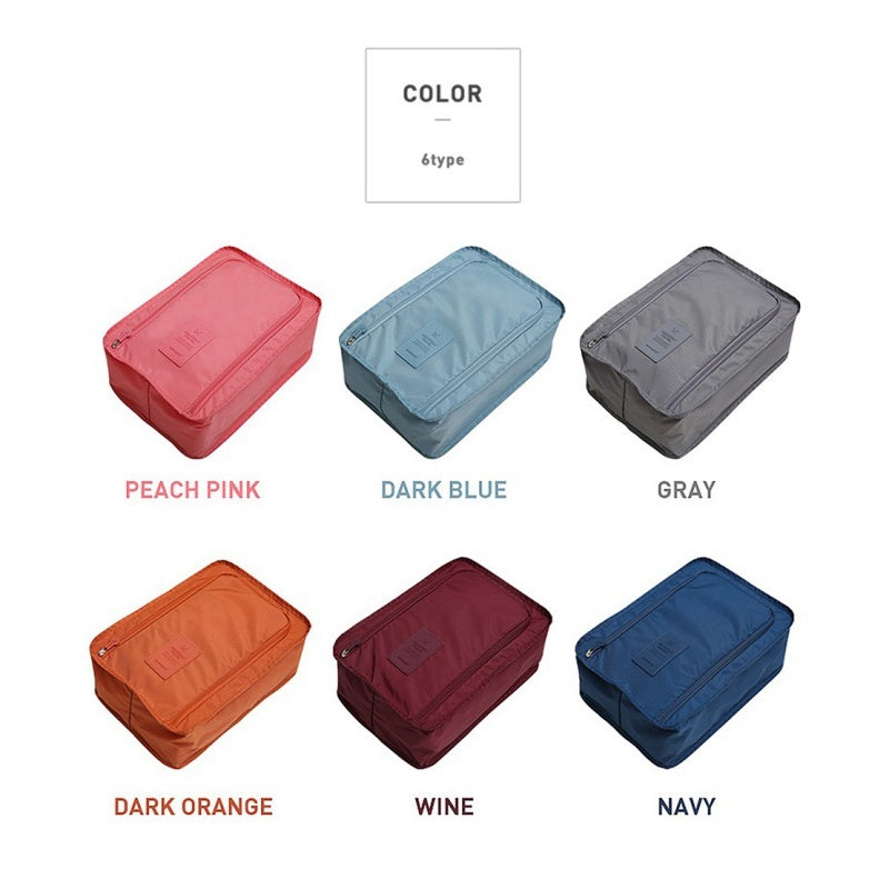 Travel Storage Bag Nylon Portable Waterproof Organizer Bags Shoes Sorting Pouch 6 Colors Organizer