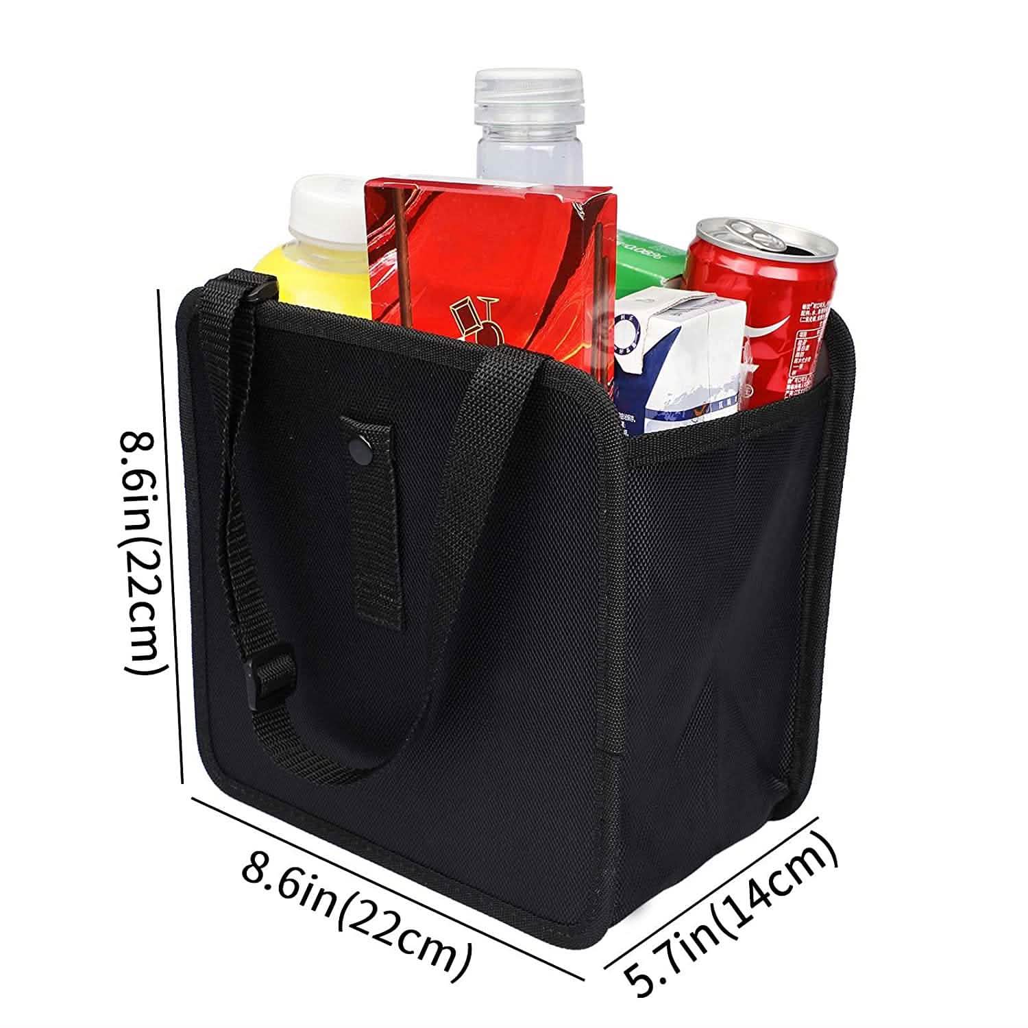 1.85 Gallon Hanging Car Trash Can Waterproof Litter Garbage Bag Organizer