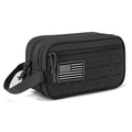 Men's Tactical Toiletry Organizer Bag - Outdoor Travel Makeup Pouch with Multiple Compartments