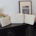 Chic Quilted Flower Print Laptop Sleeve – 11/13/15-Inch (28/33/38 cm) Padded Protective Case for Women & Unisex