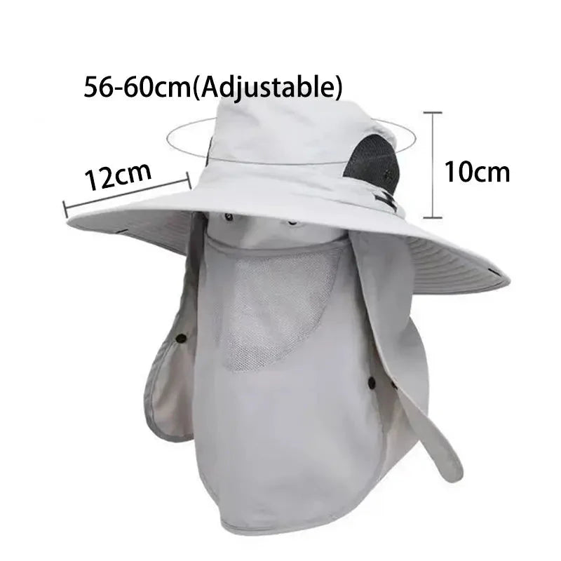 Adjustable Outdoor Fishing Hat | Breathable Sunshade Cap for Men and Women