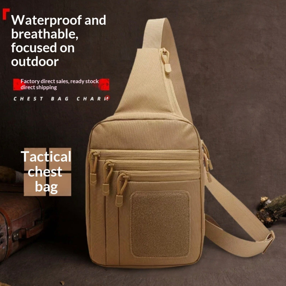 Desert Camo Waterproof Travel Bag