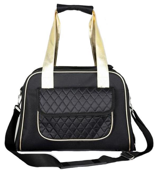 Pet Life ® Mystique Airline Approved Fashion Designer Travel Pet Dog Carrier w/ Pouch