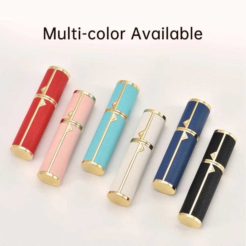 Refillable Perfume Bottle | 5ml Travel Spray Atomizer with PU Leather Case