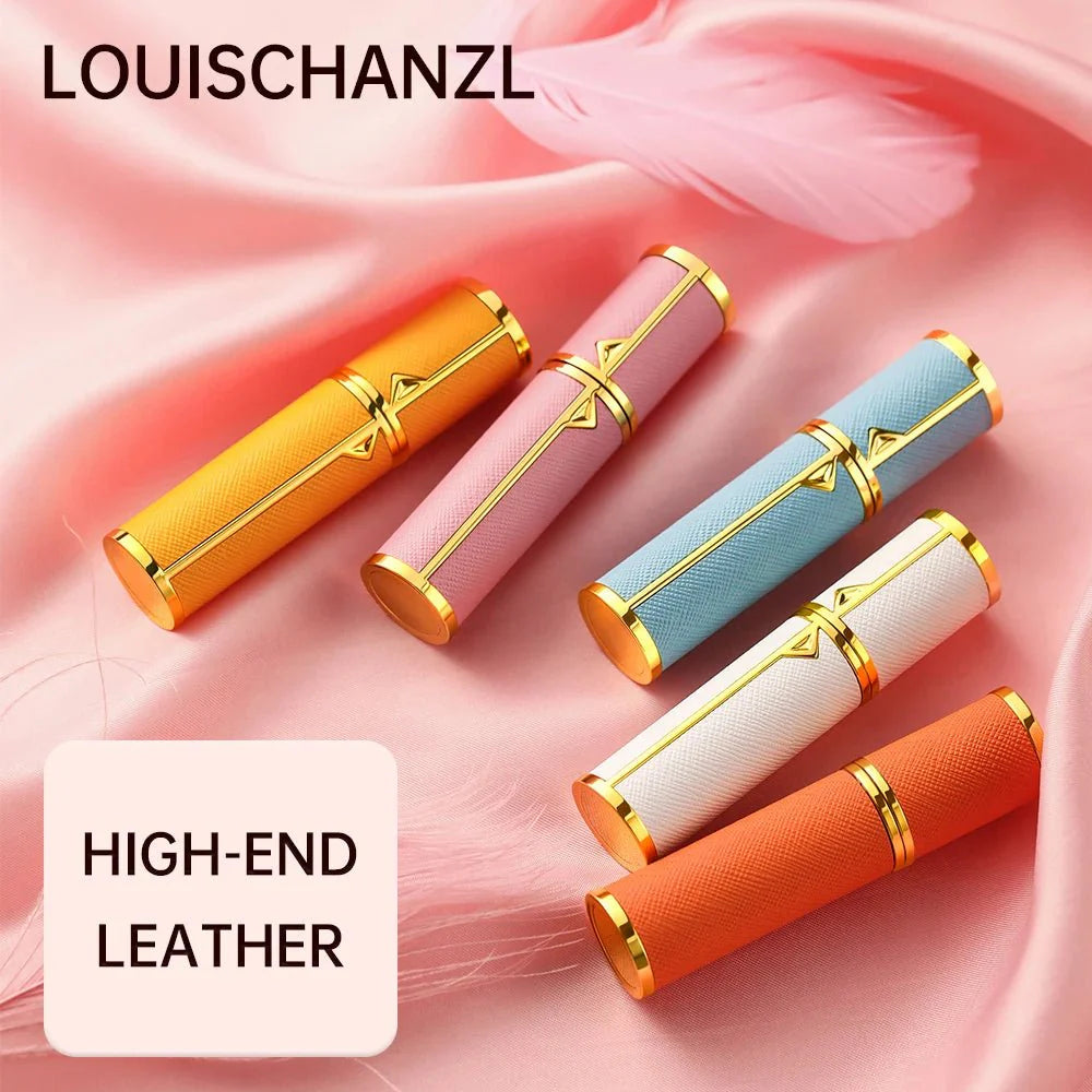 Refillable Perfume Bottle | 5ml Travel Spray Atomizer with PU Leather Case