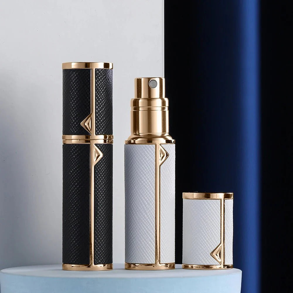 Refillable Perfume Bottle | 5ml Travel Spray Atomizer with PU Leather Case