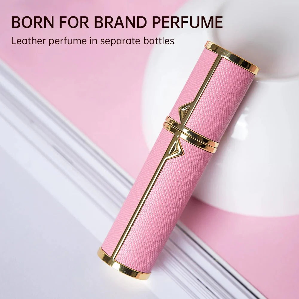 Refillable Perfume Bottle | 5ml Travel Spray Atomizer with PU Leather Case