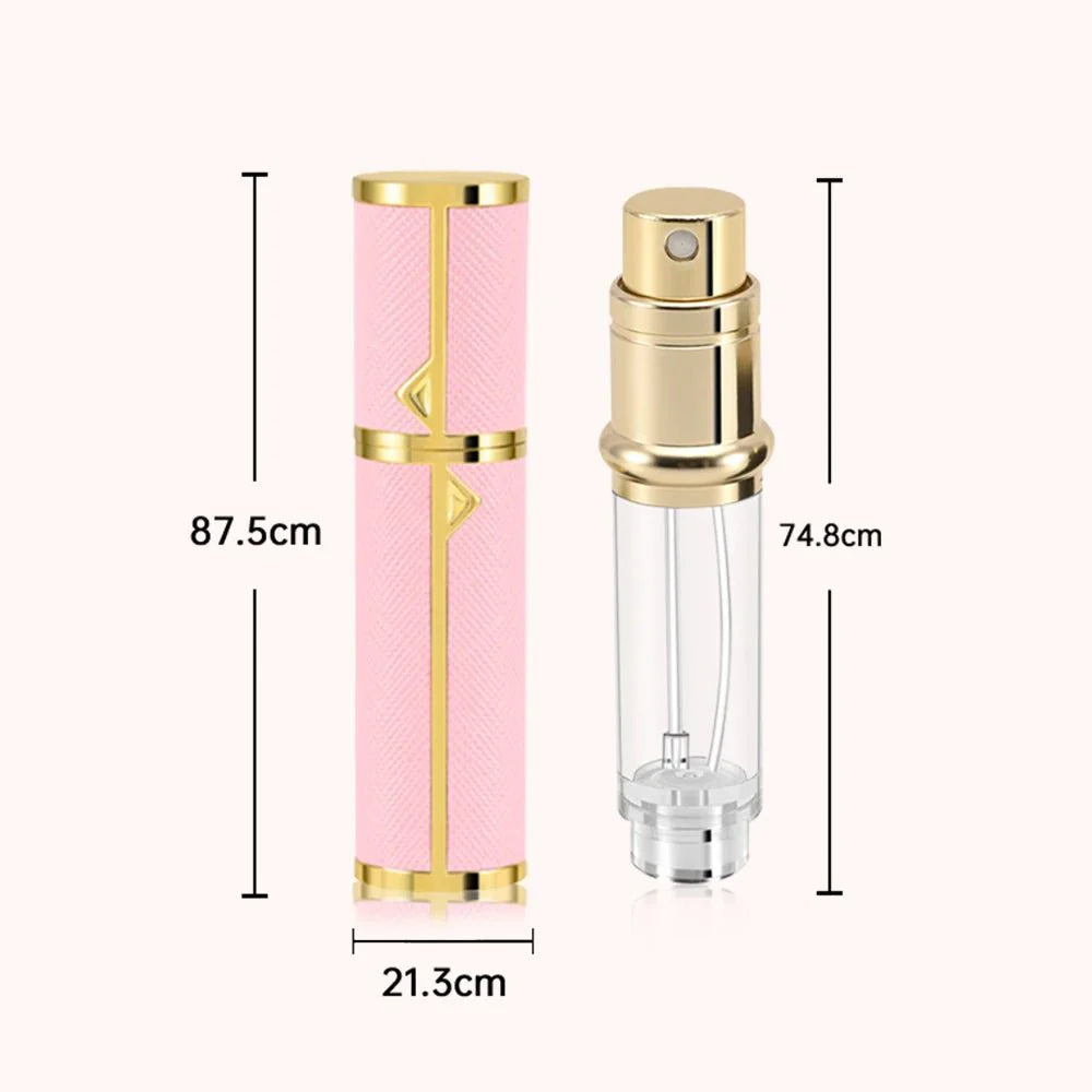 Refillable Perfume Bottle | 5ml Travel Spray Atomizer with PU Leather Case
